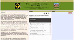 Desktop Screenshot of crossroadschristianfellowship.org