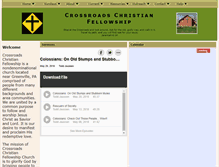 Tablet Screenshot of crossroadschristianfellowship.org